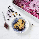5-Minute Blueberry Cornmeal Cobbler